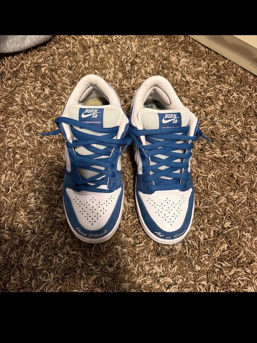 Nike SB Dunk Low Pro QS Deep Royal White Black